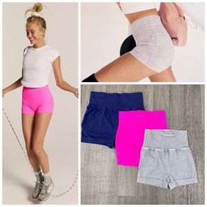 Hot Pink Free People Good Karma shorts